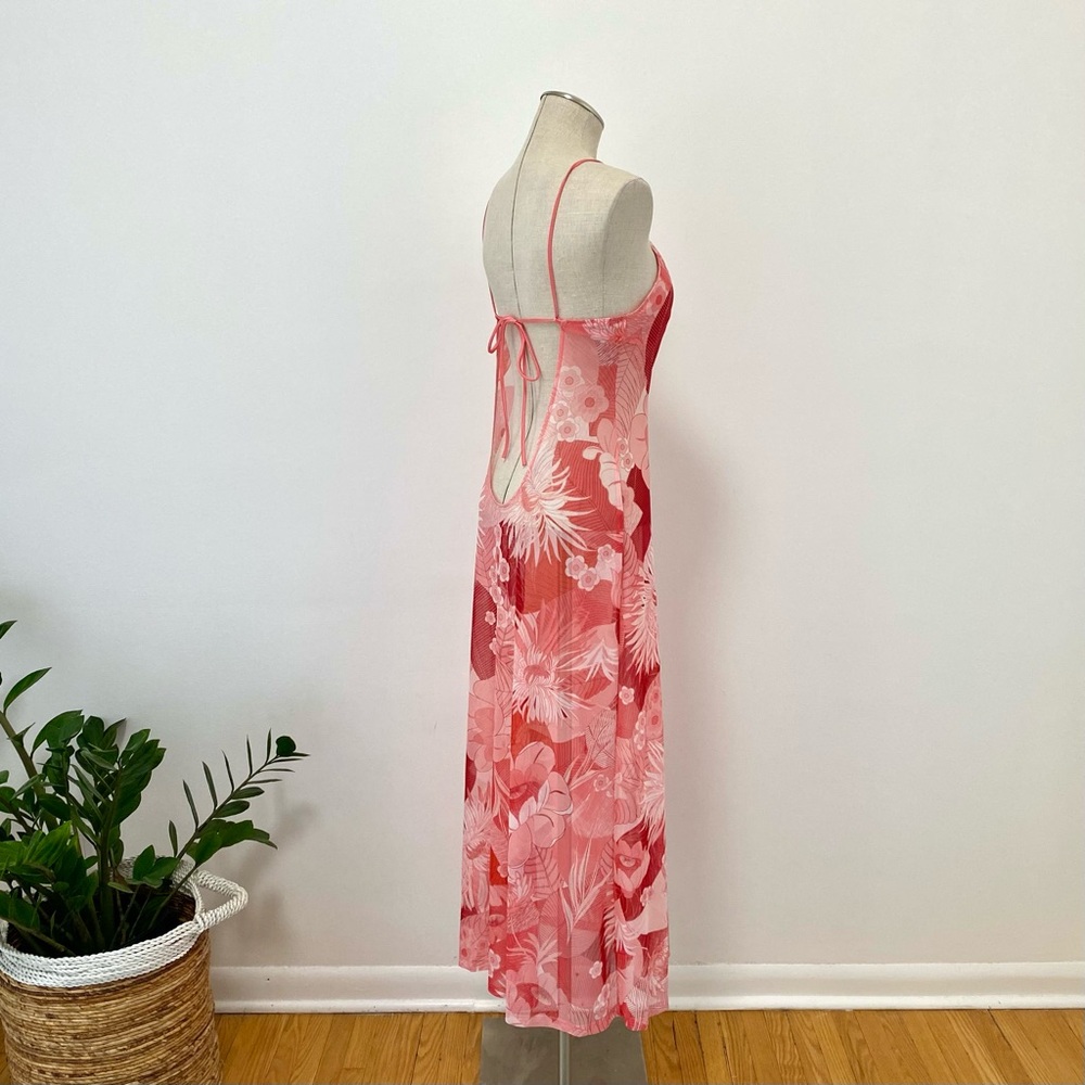 La SENZA Pink & Red Floral Slip Dress - Picture 5 of 13